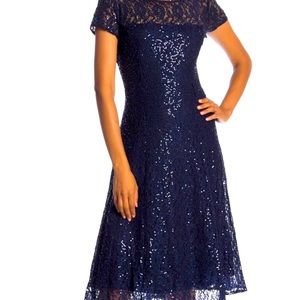 Beautiful Blue Sequin Dress.